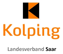 Man sieht das Kolpinglogo und den Text Kolping Landesverband Saar